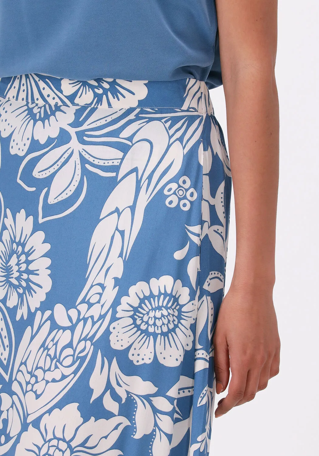 jansen amsterdam jupe maxi kelly en bleu
