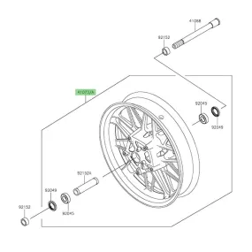 Jante avant Kawasaki Z650RS (2022-2024) | Moto Shop 35