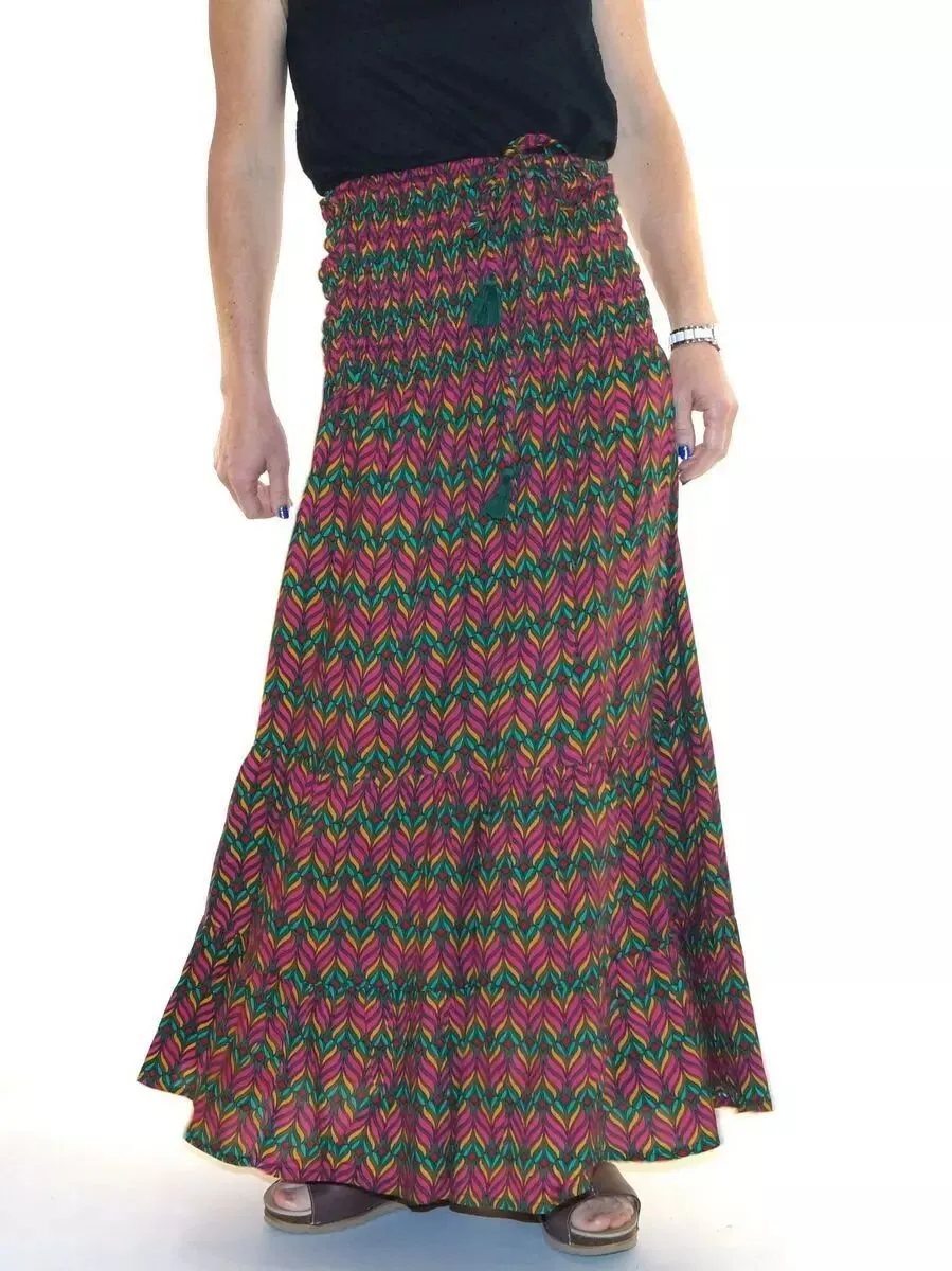 Jupe bohème fluide Lingam ou robe bustier
