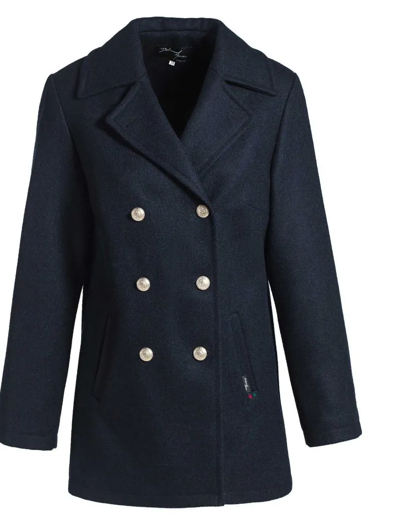l'authentique ouessant or caban femme coupe droite laine imperméable Couleur Marine Taille 34