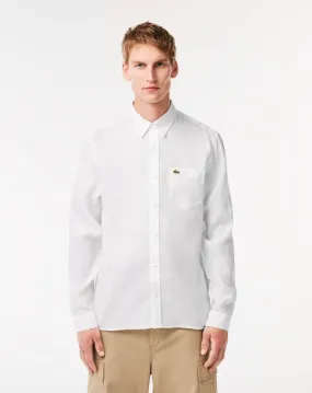 Lacoste Chemise en Lin Homme Tailles 38 Coloris Blanc