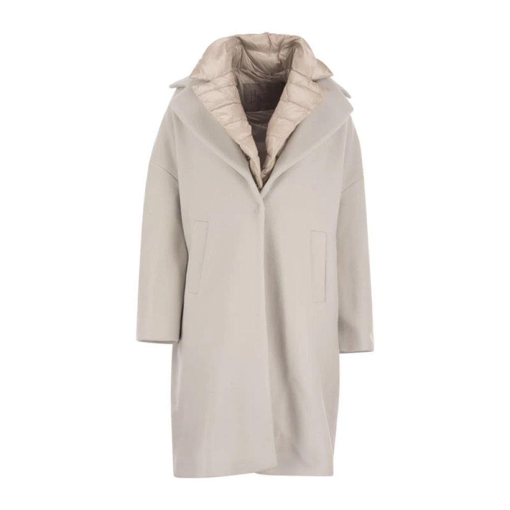Manteau Classique en Laine à Un Bouton