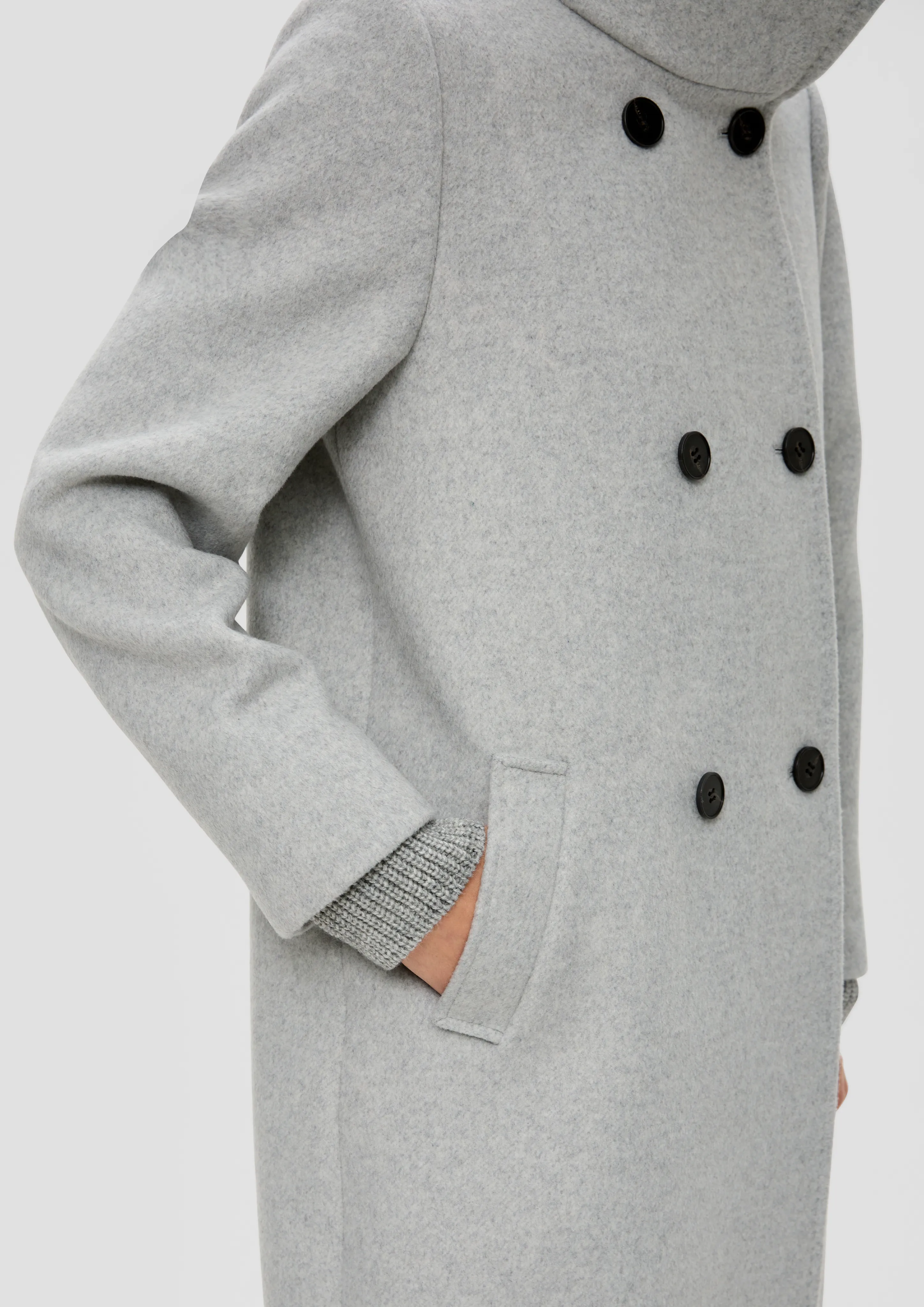 Manteau en laine mélangée