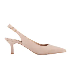 Marco Shoes Escarpins d'été en daim beige délicat