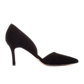 Marco Shoes Escarpins subtils en daim naturel le noir