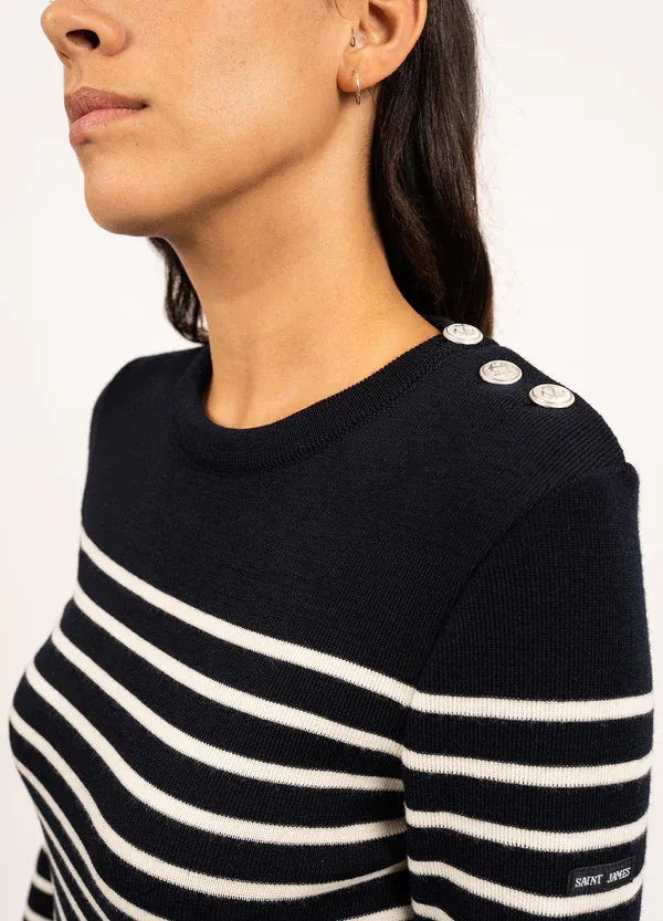 MAREE II  R pull Marin rayé femme Saint James