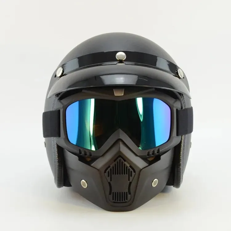 Masque casque moto - Jaune