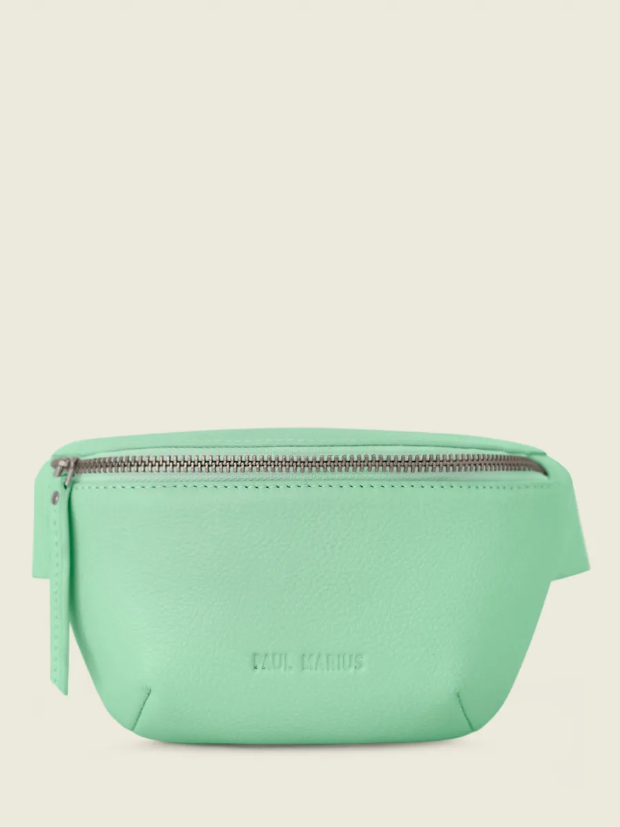 MINI SAC BANANE EN CUIR VERT LaBanane XS Pastel - Menthe