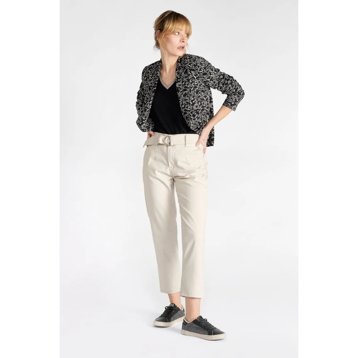 Pantalon droit SERENALU blanc | 3 Suisses