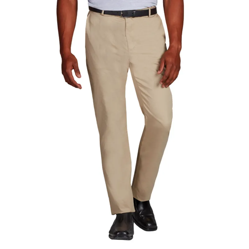 Pantalon droit stretch braguette zippée 56-42 coton-polyester 2% spandex 230 grs-m2 Chino homme Alexandra