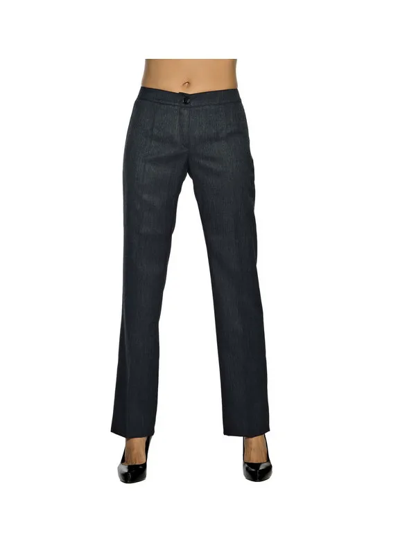 Pantalon Femme Anthracite Mi-Saison Coupe Droite