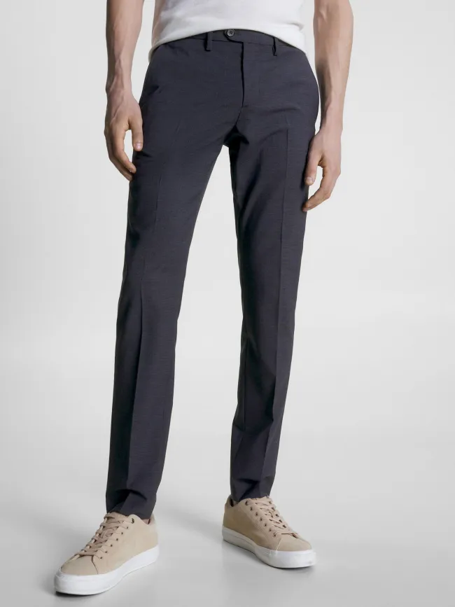 Pantalon laine hampton bleu marine homme - Tommy Hilfiger | wimod