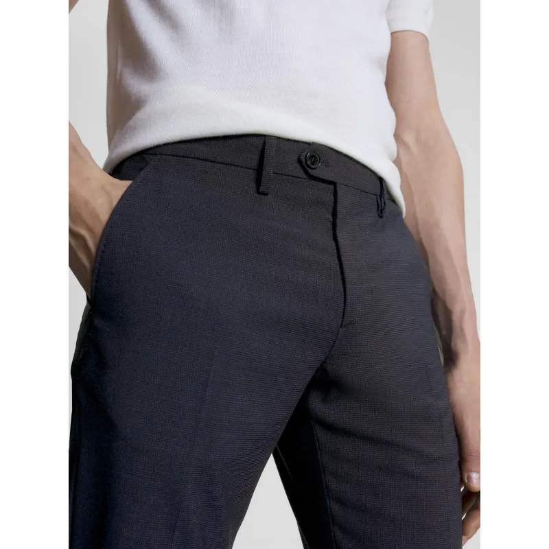 Pantalon laine hampton bleu marine homme - Tommy Hilfiger | wimod