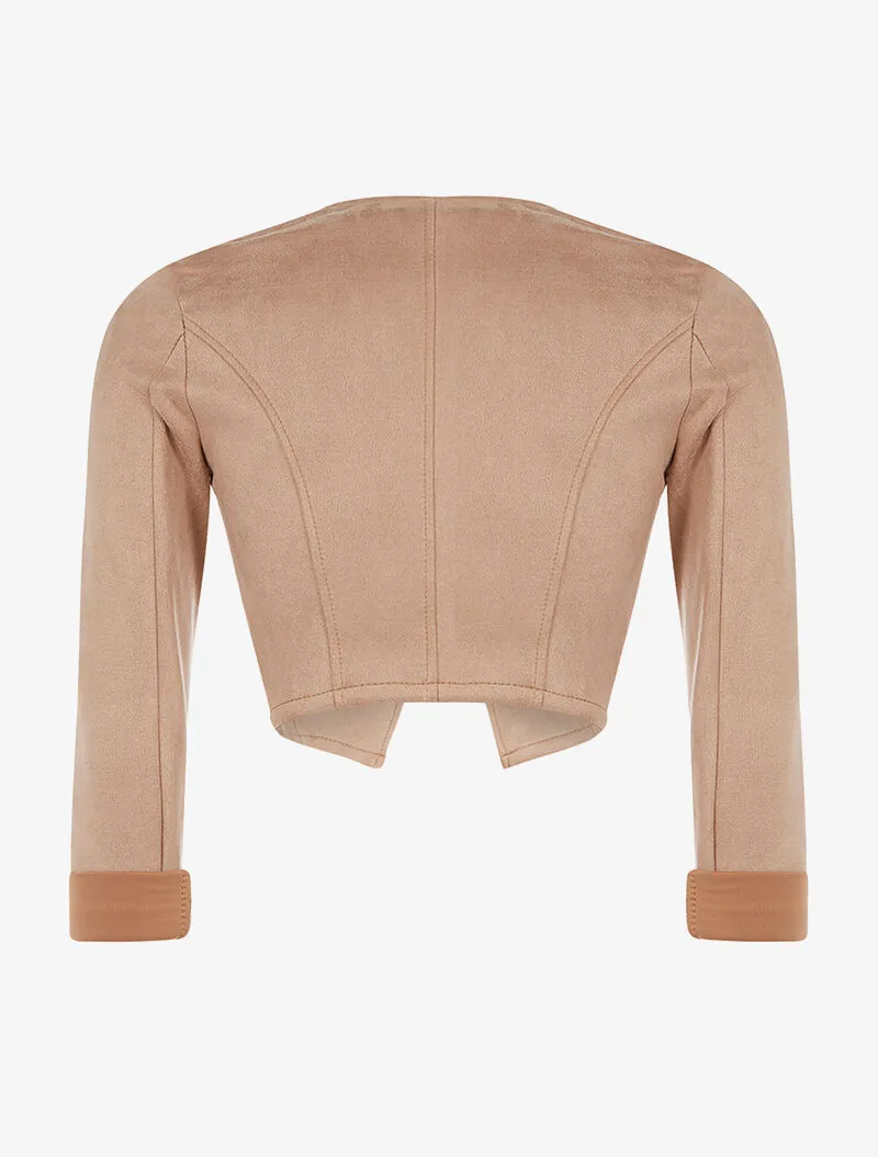 Perfecto daim style boléro - beige