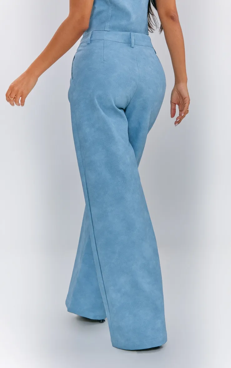 Petite Pantalon droit  bleu délavé