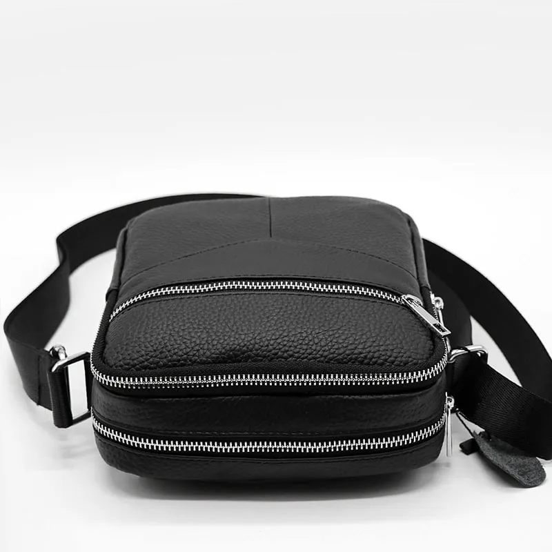Petite sacoche à bandoulière en cuir véritable - Sac Bandoulière