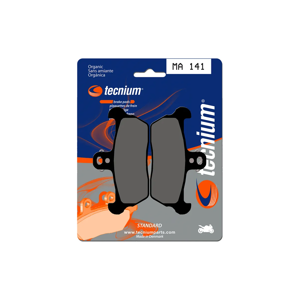 Plaquettes de frein Tecnium MA141