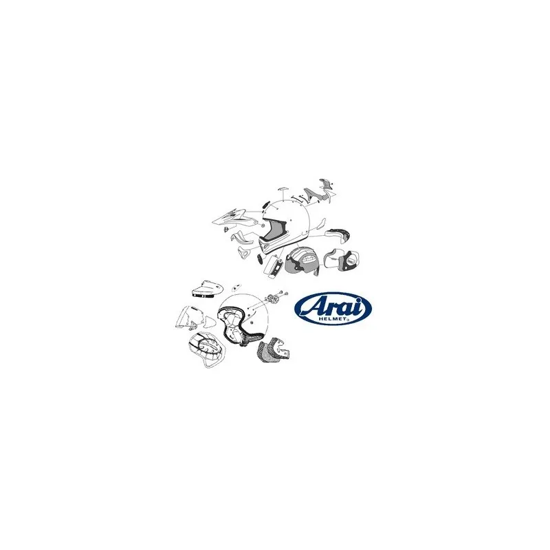 Platine écran arai sz-r vas-z diamond black - piecemotoquad.fr