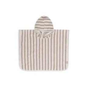 Poncho de bain rayé Olive-Jollein