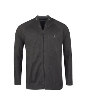 Ralph Lauren Gilet zippé en coton grande taille gris clair - Size-factory