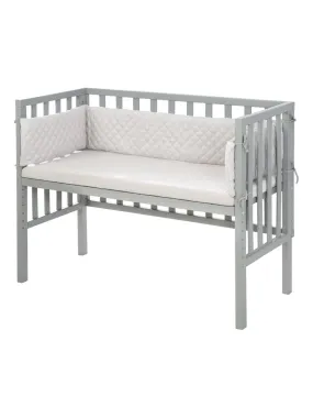 ROBA Lit Cododo "roba Style" 2en1 + Matelas + Tour + Barrière - Gris - Gris