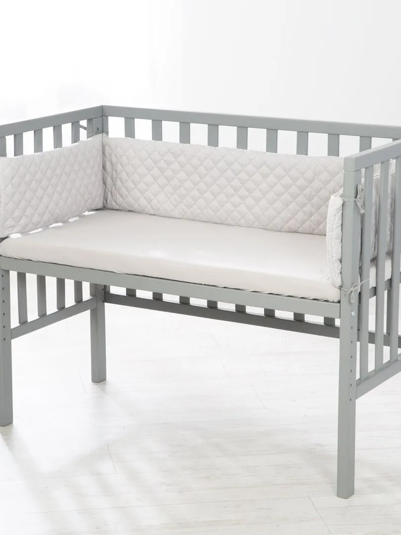 ROBA Lit Cododo "roba Style" 2en1 + Matelas + Tour + Barrière - Gris - Gris