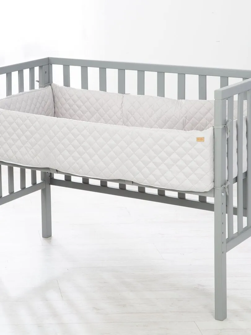 ROBA Lit Cododo "roba Style" 2en1 + Matelas + Tour + Barrière - Gris - Gris