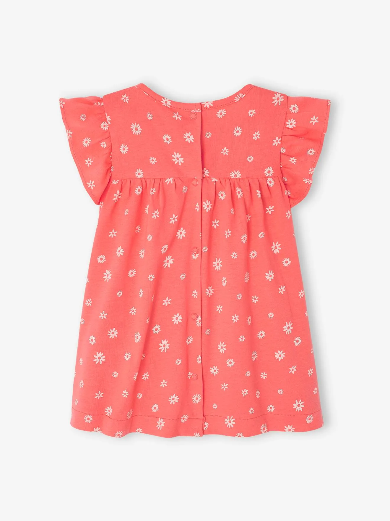 Robe bébé en jersey BASICS bleu royal rayé - Vertbaudet