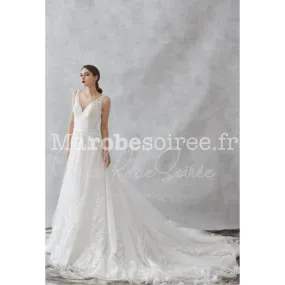 Robe de mariée Faustine en Dentelle, Tulle