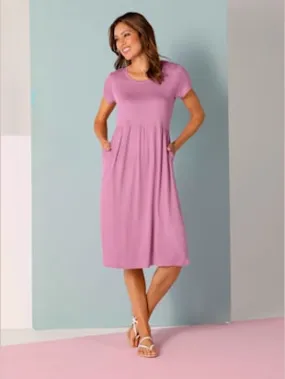 Robe en jersey viscose douce et fluide