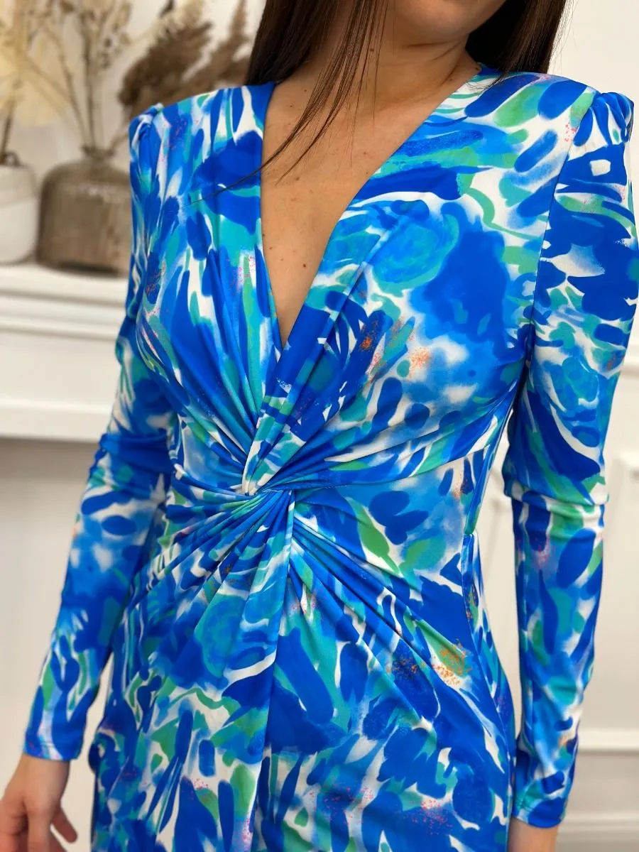 Robe longue Zoe Bleu