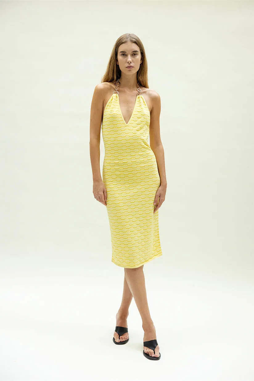 robe à bretelle en anneaux