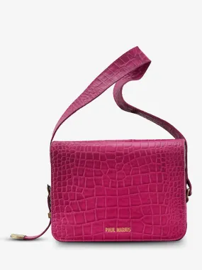 SAC BAGUETTE EN CUIR ROSE FEMME LeBaguette Alligator Cocktail - Tourmaline