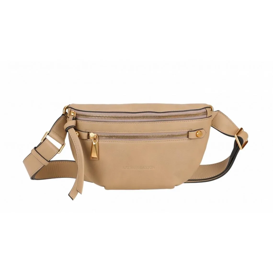 Sac banane en cuir sable  | 3 Suisses