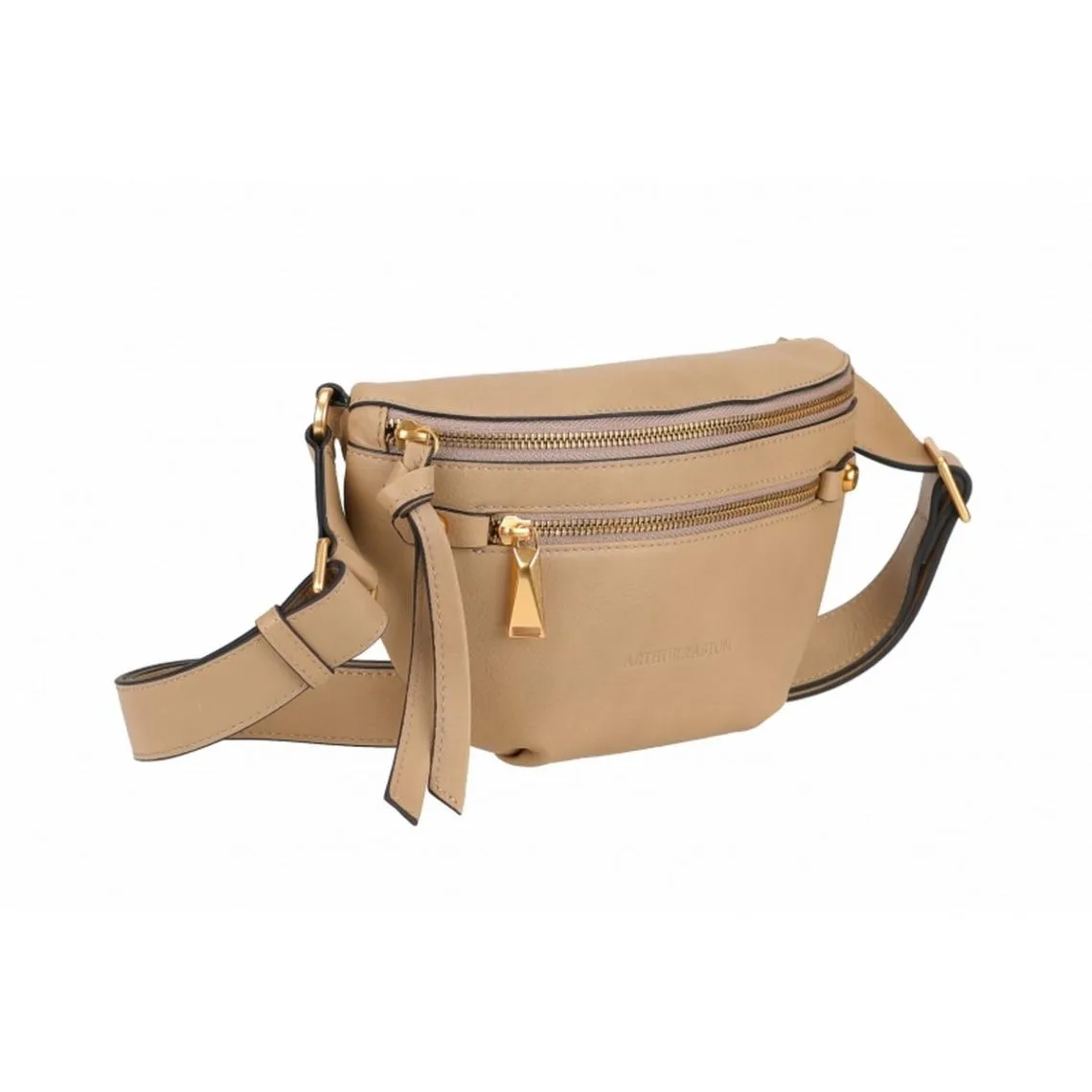 Sac banane en cuir sable  | 3 Suisses