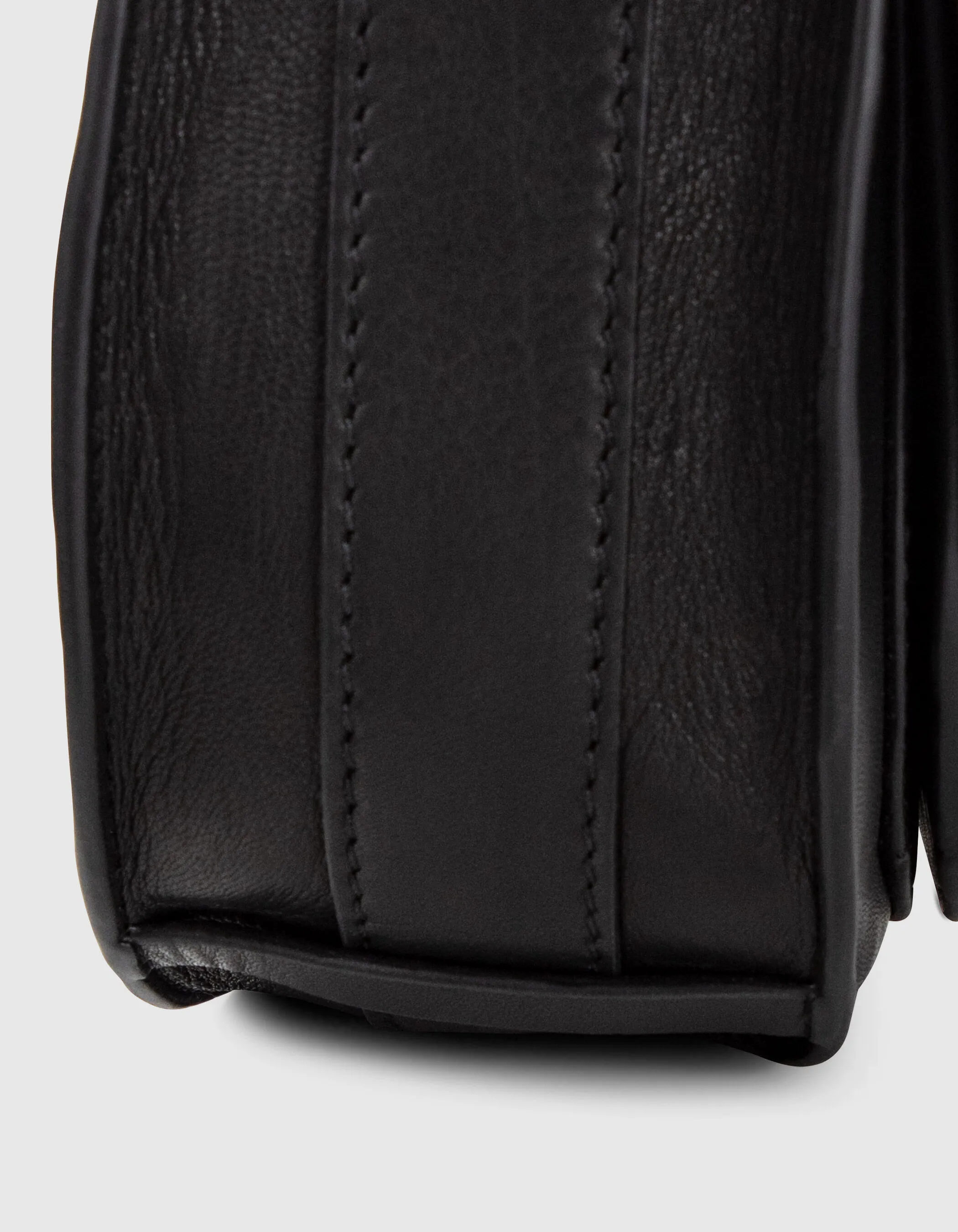 Sac besace The Waiter noir en cuir Femme