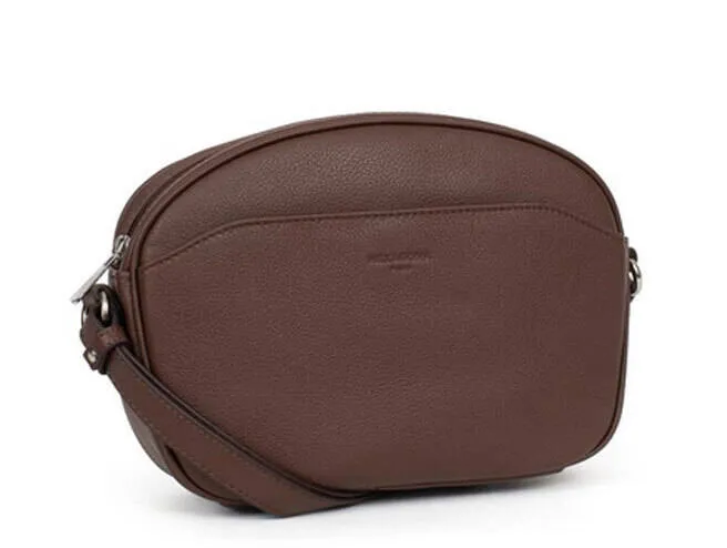 Sac cuir femme chocolat Hexagona