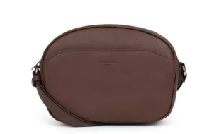 Sac cuir femme chocolat Hexagona