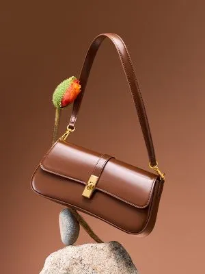 Sac de selle en cuir véritable avec bandoulière à une épaule pour femme