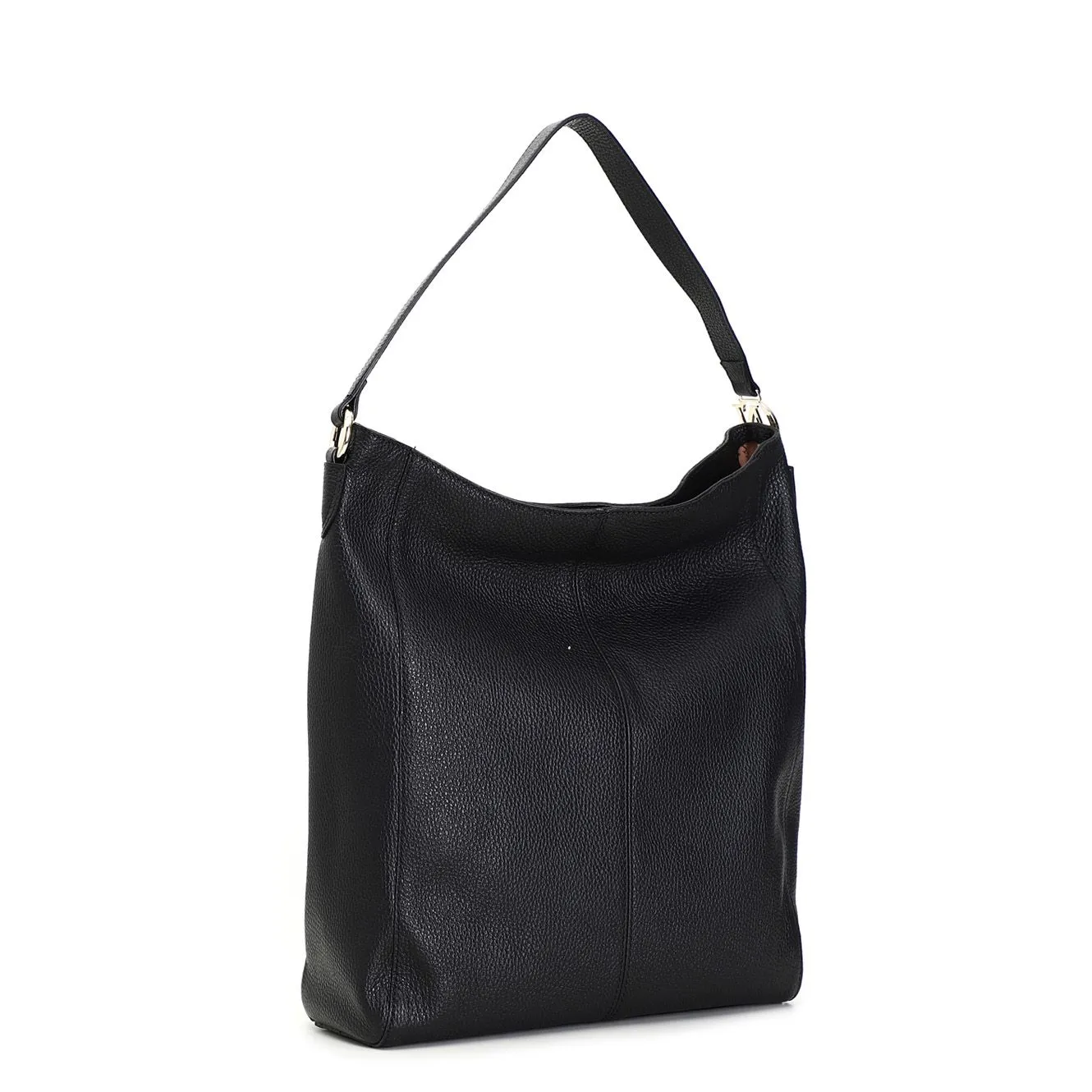 sac en cuir souple avec accessoire cafènoir black - CafèNoir