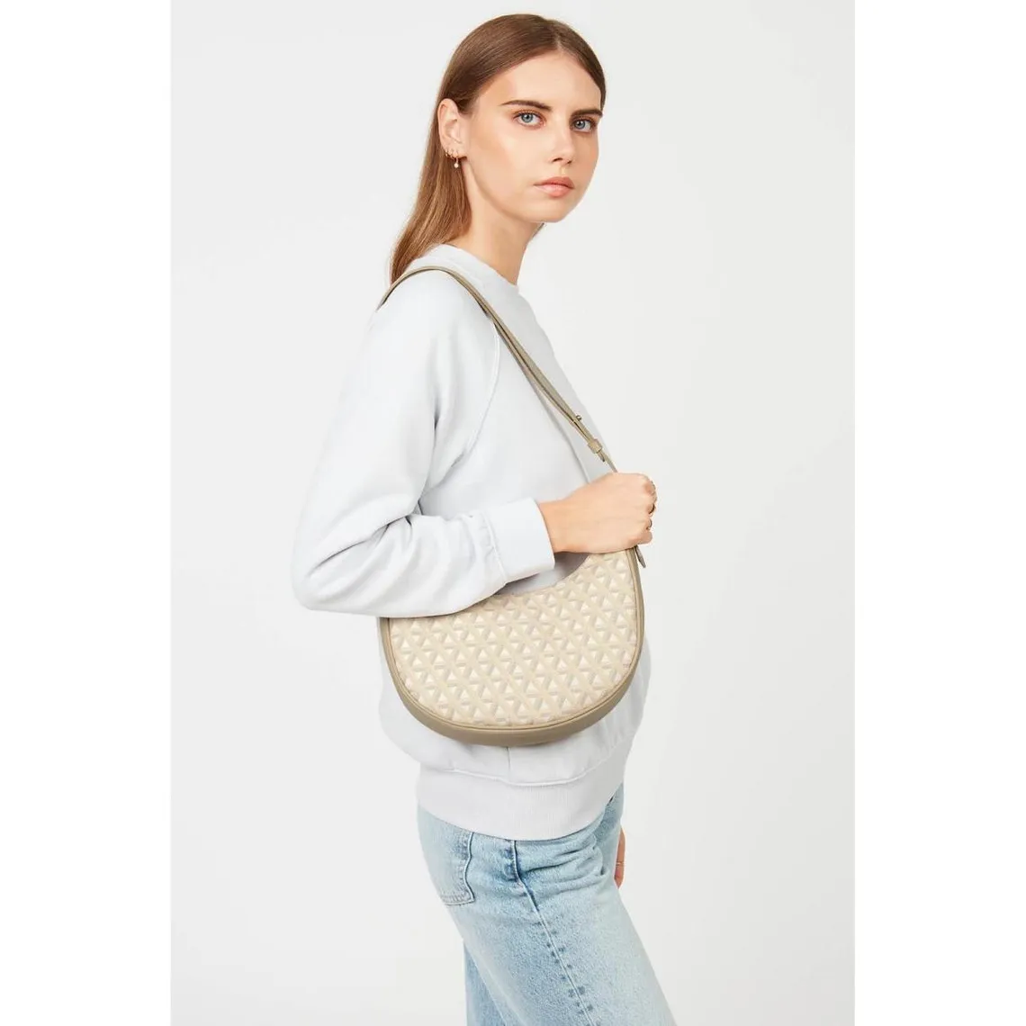 Sac hobo - Beige - IKON IT en cuir | 3 Suisses