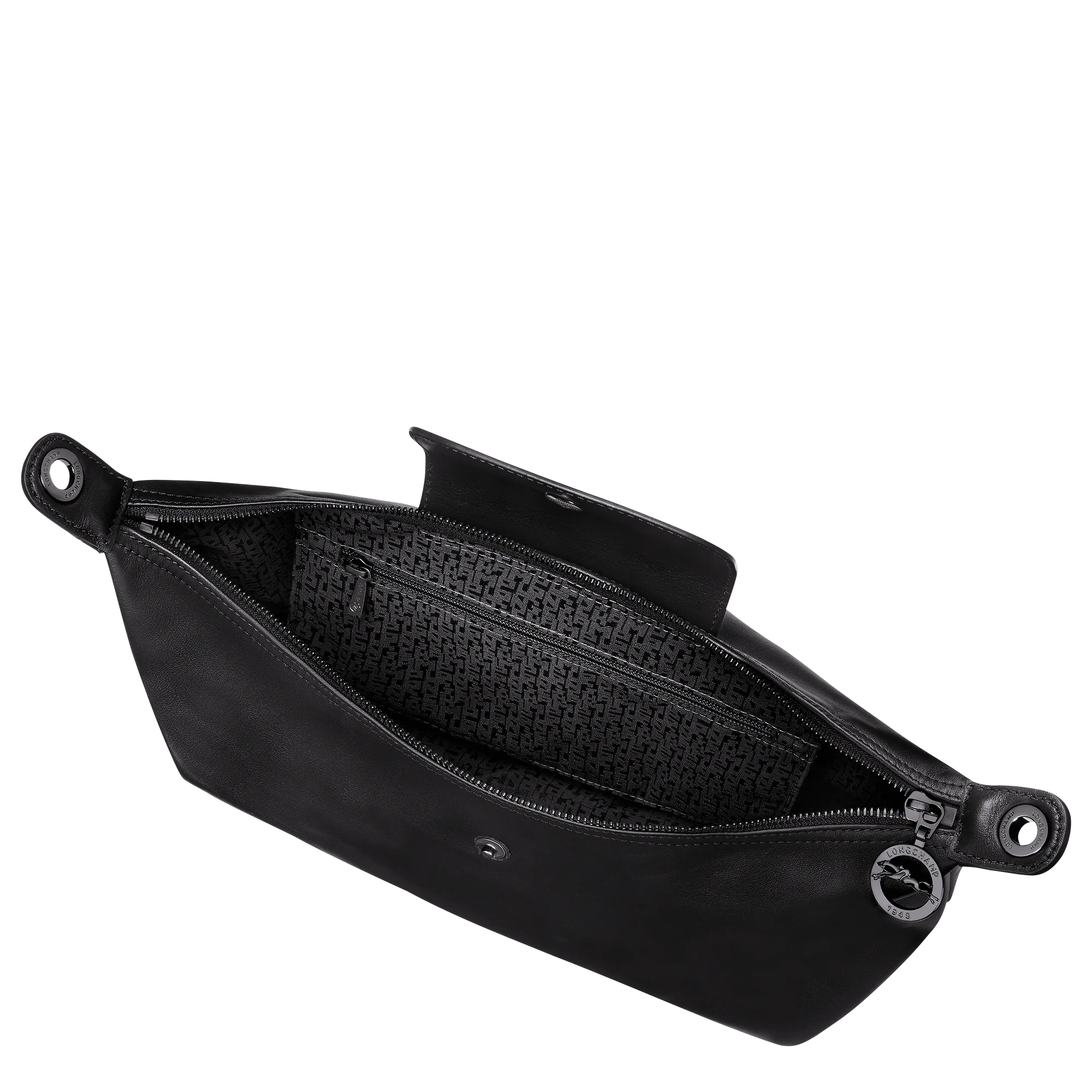 Sac porté épaule M Le Pliage Xtra Cuir - Noir