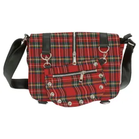 Sac à Main BANNED - Red Tartan - Rock A Gogo