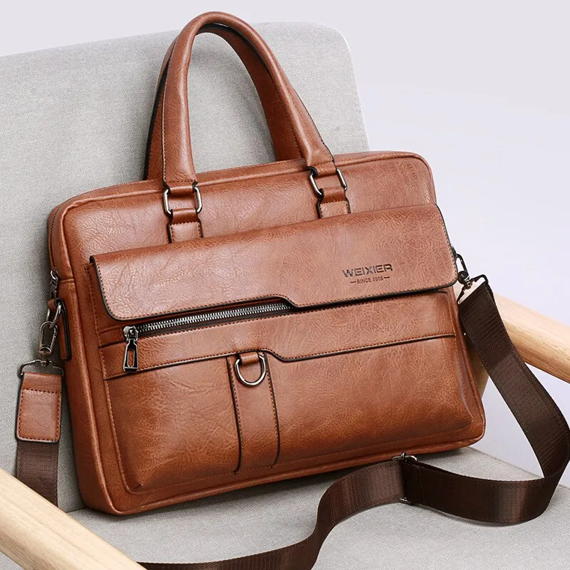 Sac à main rétro en imitation cuir pour homme • Vintage Univers
