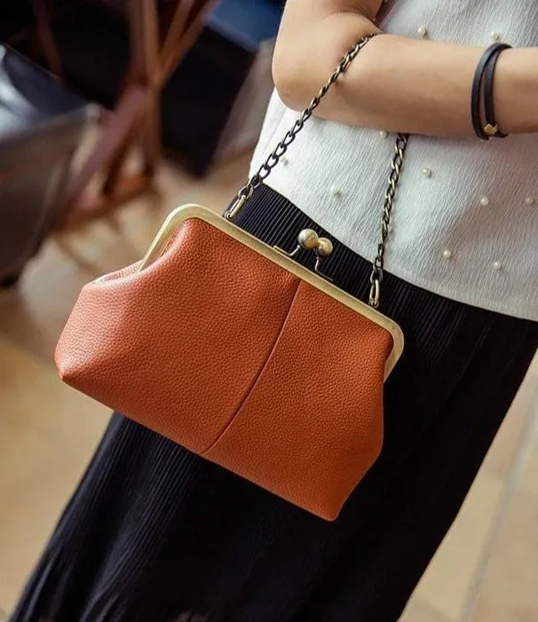 Sac à Main Vintage  Année 30 Marron