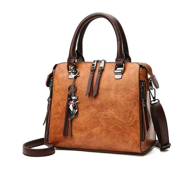 Sac à main Vintage avec pompon pour femme - Spill