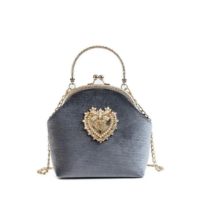 Sac à Main Vintage Chic  Gris