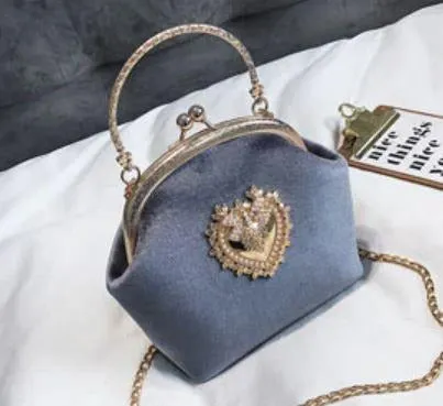 Sac à Main Vintage Chic  Gris