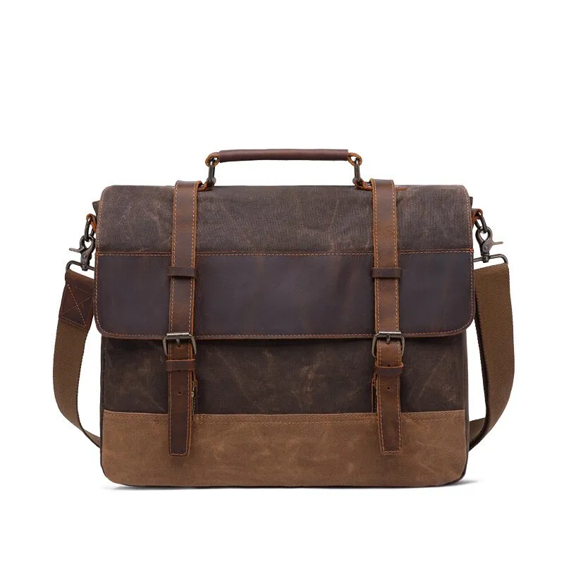 Sac à main vintage en toile pour homme • Vintage Univers