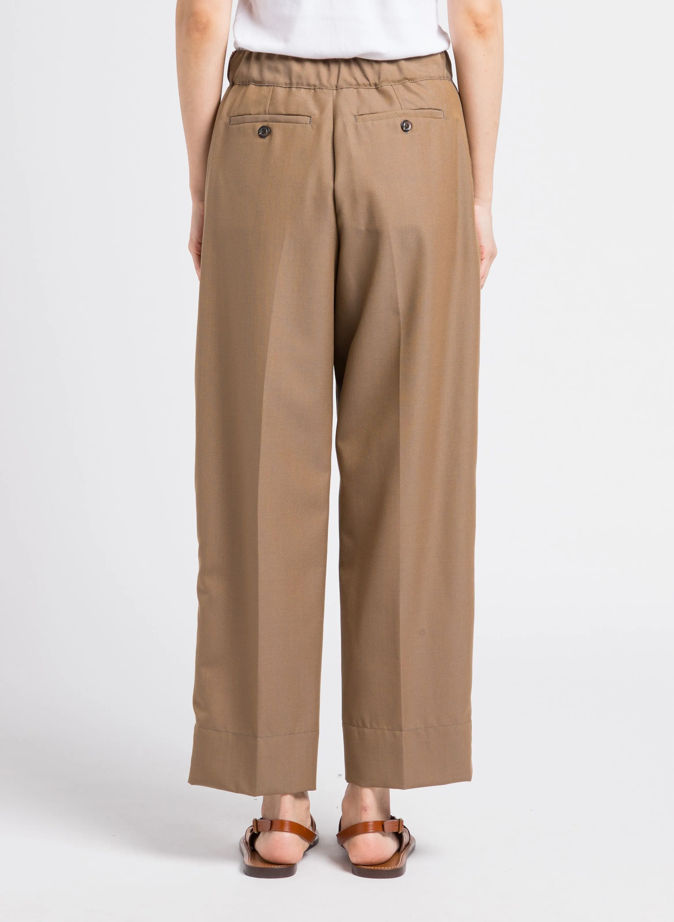 SOEUR  Pantalon droit taille haute sarajevo - Beige